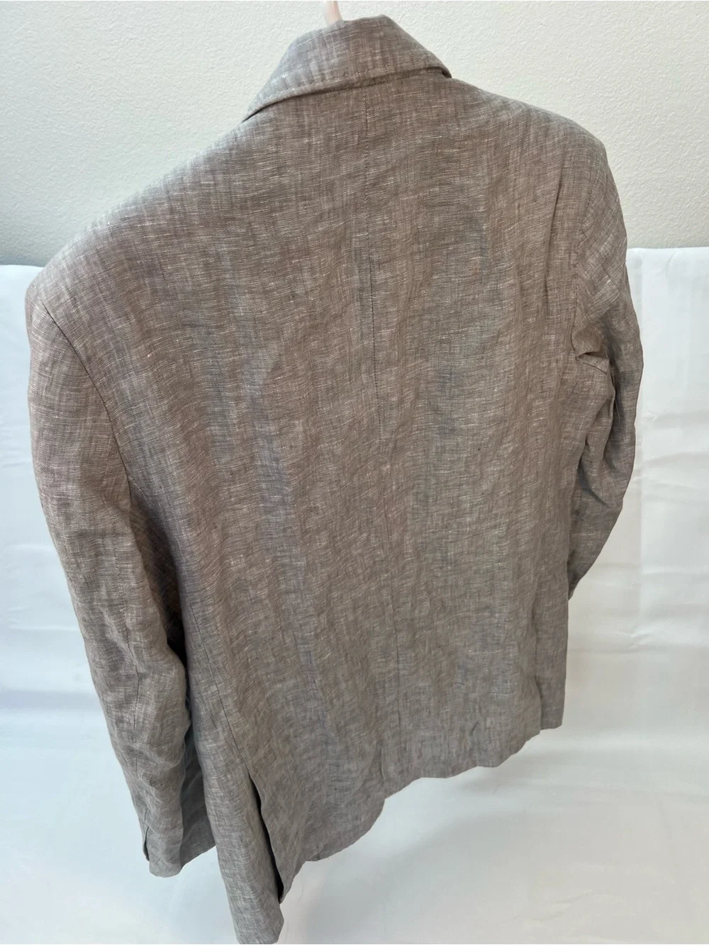 Club Room Light Gray Men's 100% Linen Sport Coat, MEDIUM